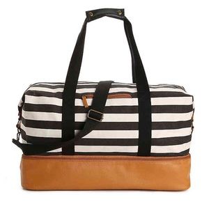 Brand New Striped Weekender Bag